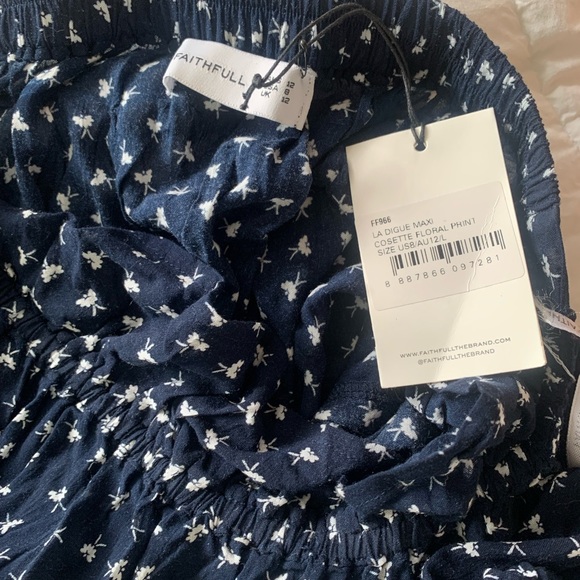 Faithful the brand La Digue Maxi Cosette Floral Dress US8 - Picture 3 of 3